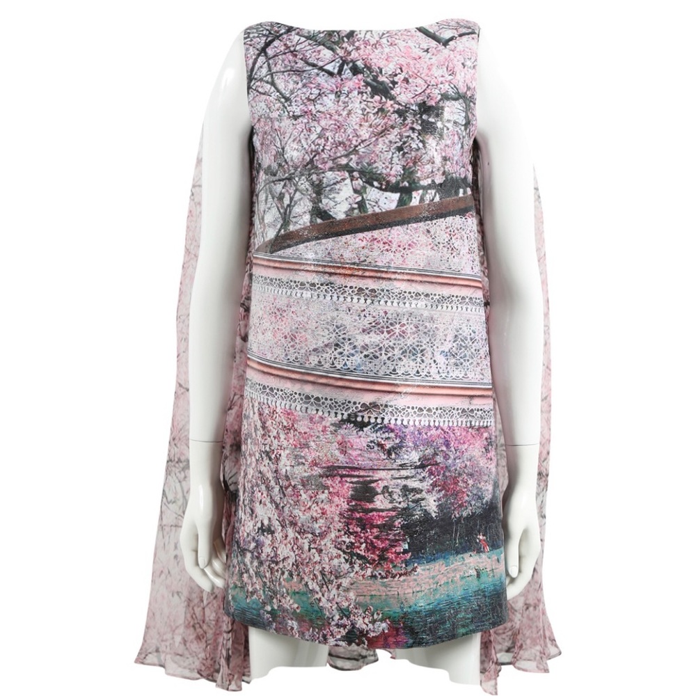 Mary Katrantzou cape dress